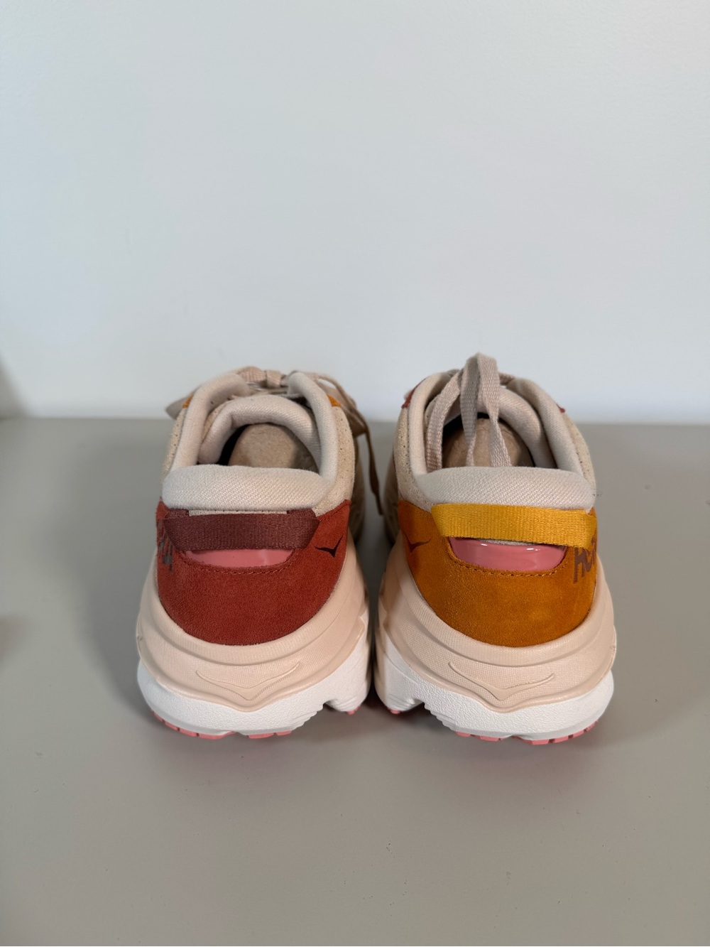NWOT HOKA Bondi L Suede Shifting Sand Sneakers Men’s 11 / Women’s 12 - Picture 7 of 12
